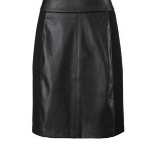 Cabi Miranda Skirt, Black Leather. NWOT. Size 8.